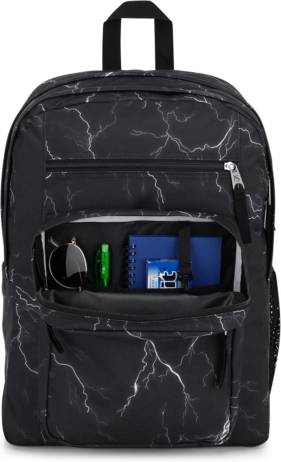 image:imageJanSport Laptop Backpack Computer Bag with 2 Compartments Ergonomic Shoulder Straps 15 Laptop Sleeve Haul Handle Fluttering FieldsElectric Bolts