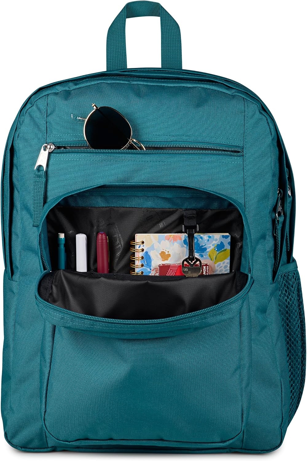 image:imageJanSport Laptop Backpack Computer Bag with 2 Compartments Ergonomic Shoulder Straps 15 Laptop Sleeve Haul Handle Fluttering FieldsEmerald Pool