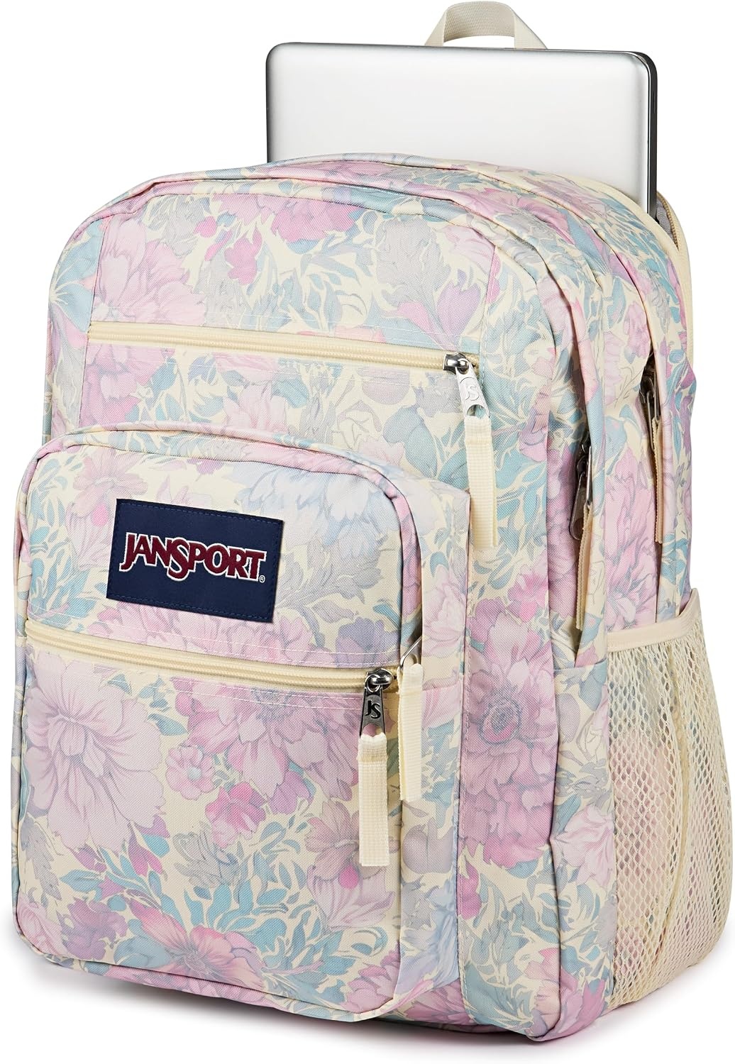 image:imageJanSport Laptop Backpack Computer Bag with 2 Compartments Ergonomic Shoulder Straps 15 Laptop Sleeve Haul Handle Fluttering FieldsFaded Tapestry