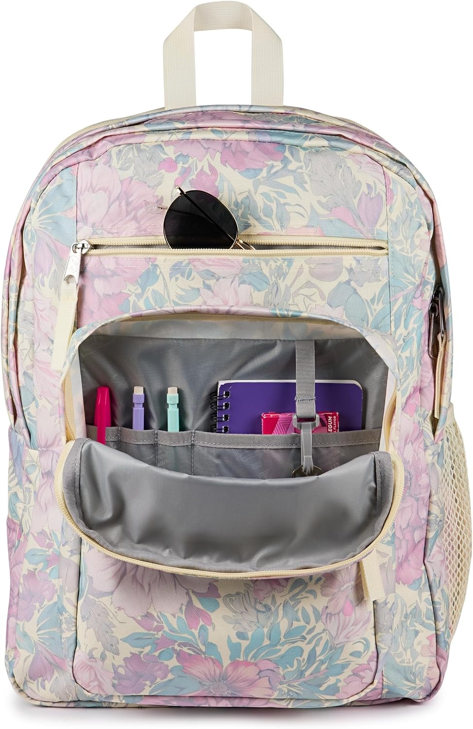 image:imageJanSport Laptop Backpack Computer Bag with 2 Compartments Ergonomic Shoulder Straps 15 Laptop Sleeve Haul Handle Fluttering FieldsFaded Tapestry