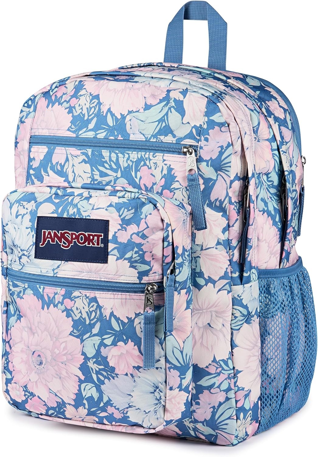 image:imageJanSport Laptop Backpack Computer Bag with 2 Compartments Ergonomic Shoulder Straps 15 Laptop Sleeve Haul Handle Fluttering FieldsFaded Tapestry Elemental Blue