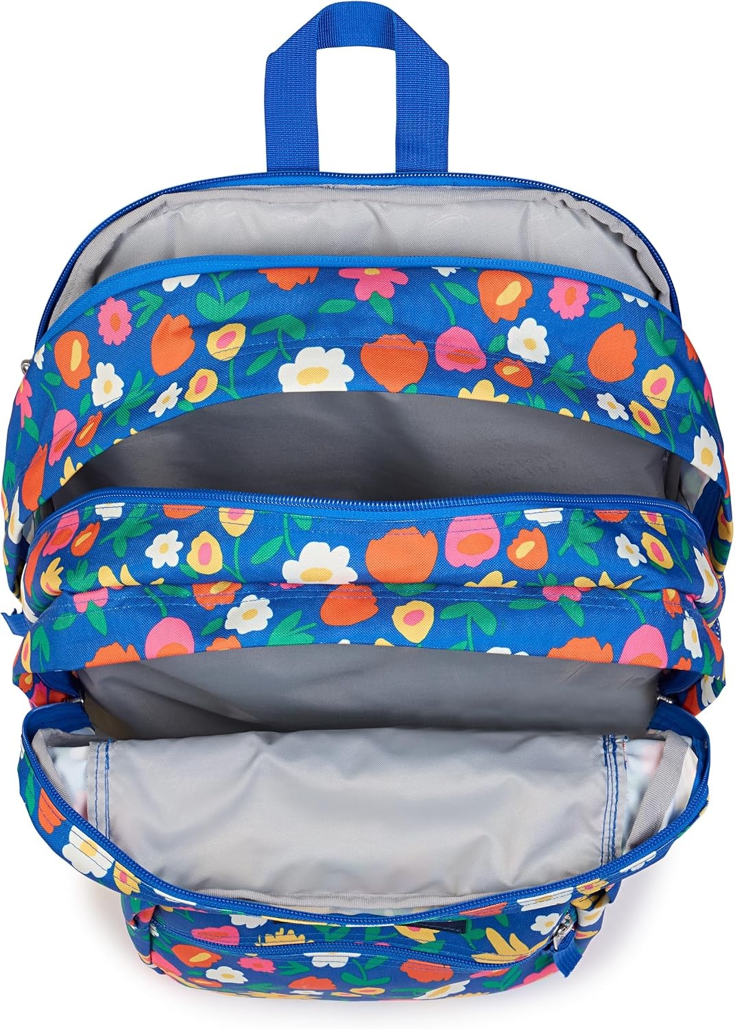 image:imageJanSport Laptop Backpack Computer Bag with 2 Compartments Ergonomic Shoulder Straps 15 Laptop Sleeve Haul Handle Fluttering FieldsFlower Market