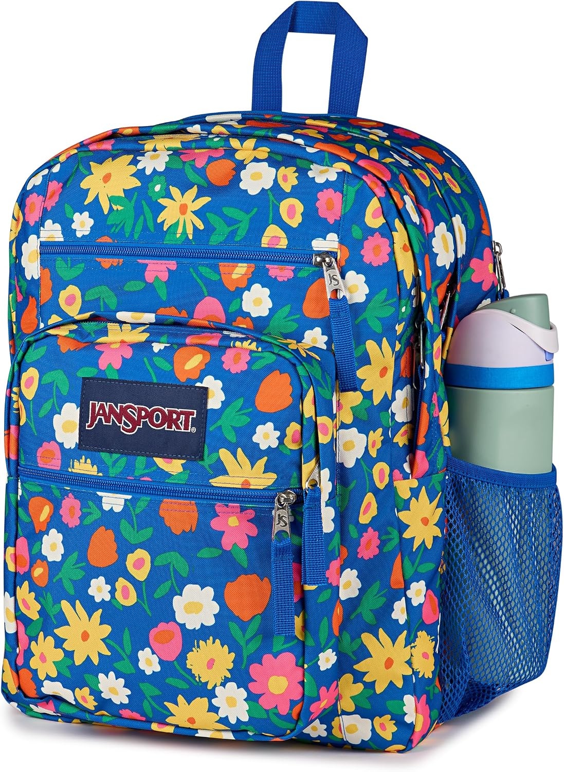 image:imageJanSport Laptop Backpack Computer Bag with 2 Compartments Ergonomic Shoulder Straps 15 Laptop Sleeve Haul Handle Fluttering FieldsFlower Market