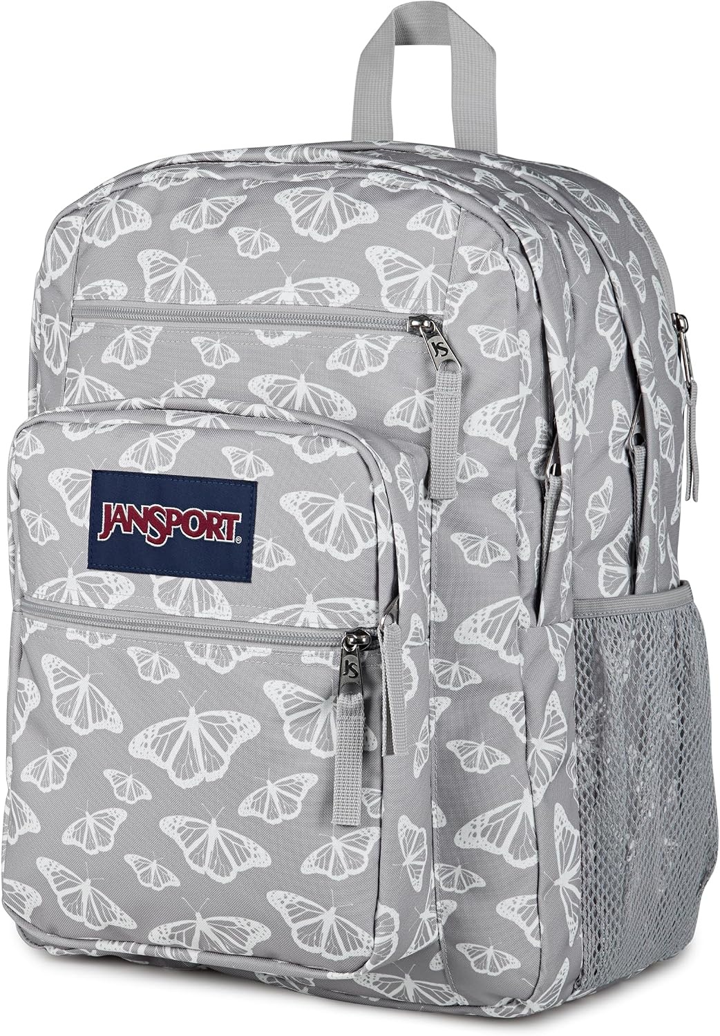 image:imageJanSport Laptop Backpack Computer Bag with 2 Compartments Ergonomic Shoulder Straps 15 Laptop Sleeve Haul Handle Fluttering FieldsFlutter By Grey