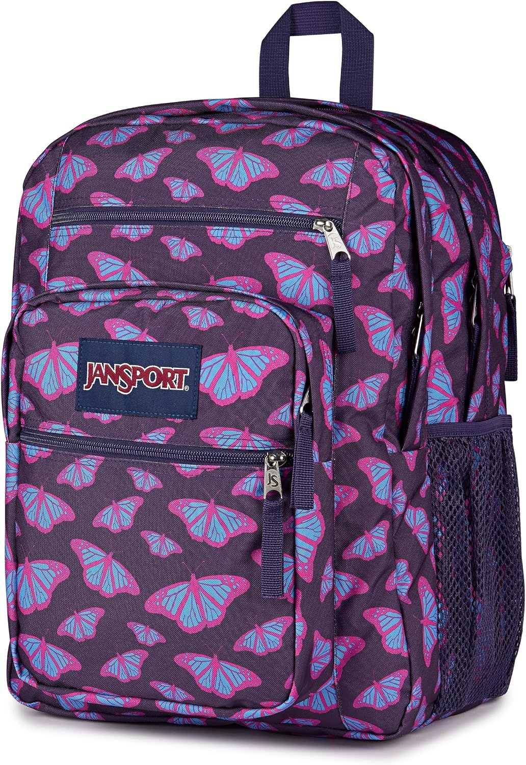image:imageJanSport Laptop Backpack Computer Bag with 2 Compartments Ergonomic Shoulder Straps 15 Laptop Sleeve Haul Handle Fluttering FieldsFlutter By Purple