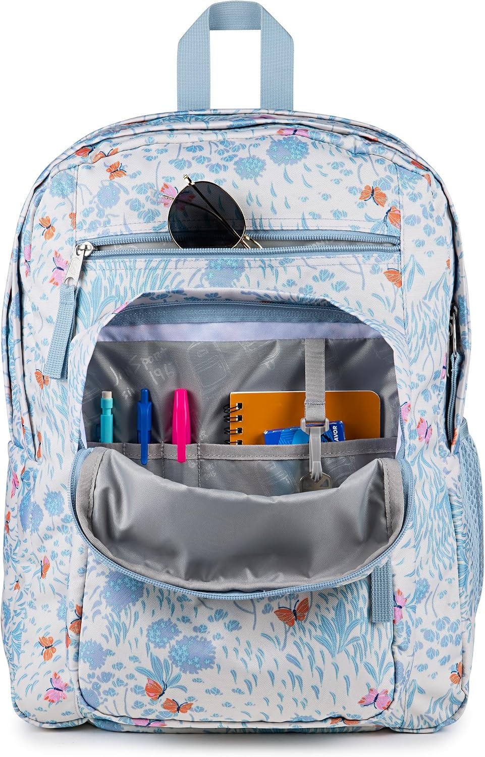image:imageJanSport Laptop Backpack Computer Bag with 2 Compartments Ergonomic Shoulder Straps 15 Laptop Sleeve Haul Handle Fluttering FieldsFluttering Fields