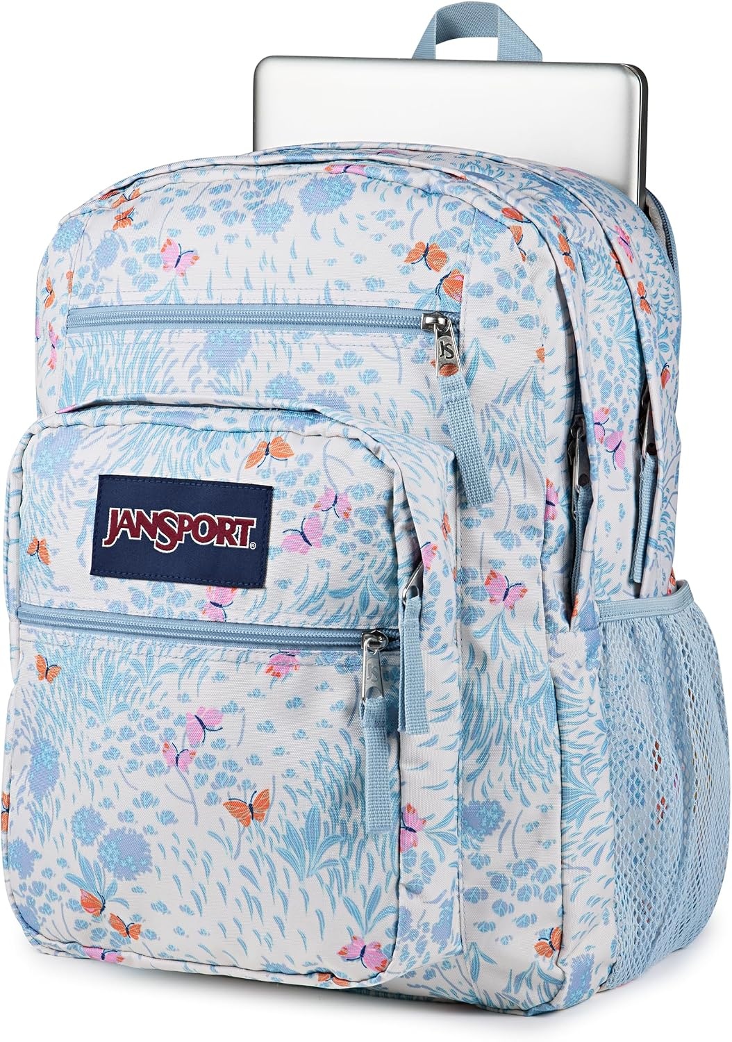 image:imageJanSport Laptop Backpack Computer Bag with 2 Compartments Ergonomic Shoulder Straps 15 Laptop Sleeve Haul Handle Fluttering FieldsFluttering Fields