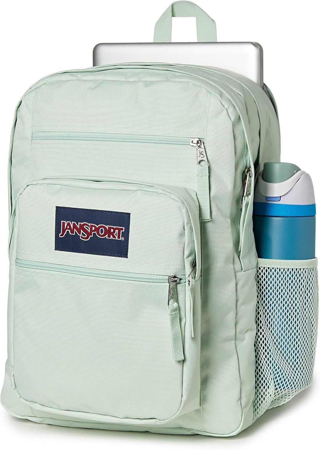 image:imageJanSport Laptop Backpack Computer Bag with 2 Compartments Ergonomic Shoulder Straps 15 Laptop Sleeve Haul Handle Fluttering FieldsFoggy Mint