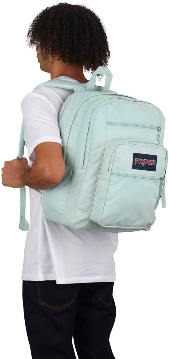 image:imageJanSport Laptop Backpack Computer Bag with 2 Compartments Ergonomic Shoulder Straps 15 Laptop Sleeve Haul Handle Fluttering FieldsFresh Mint