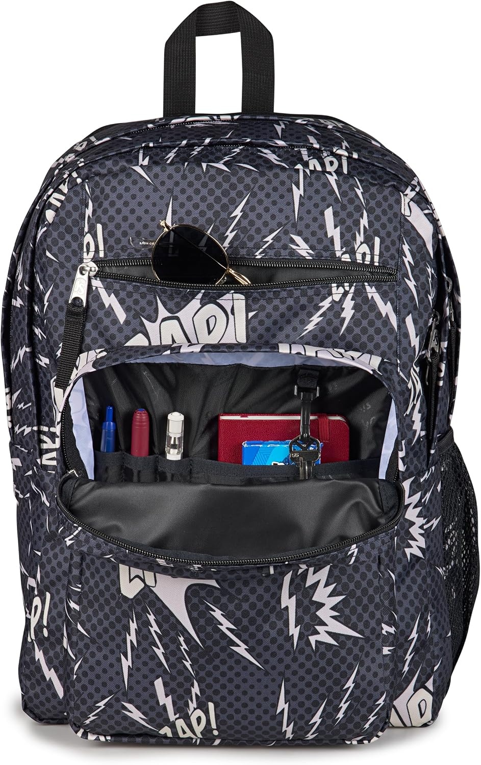 image:imageJanSport Laptop Backpack Computer Bag with 2 Compartments Ergonomic Shoulder Straps 15 Laptop Sleeve Haul Handle Fluttering FieldsHigh Voltage