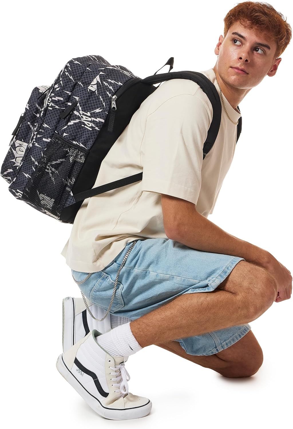 image:imageJanSport Laptop Backpack Computer Bag with 2 Compartments Ergonomic Shoulder Straps 15 Laptop Sleeve Haul Handle Fluttering FieldsHigh Voltage