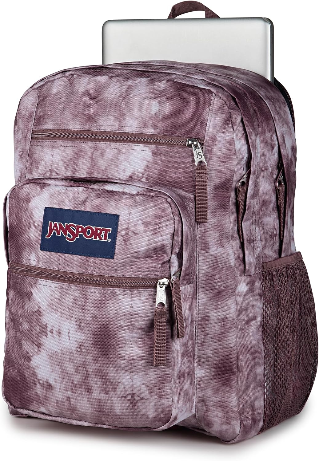 image:imageJanSport Laptop Backpack Computer Bag with 2 Compartments Ergonomic Shoulder Straps 15 Laptop Sleeve Haul Handle Fluttering FieldsIce Dye Mahogany