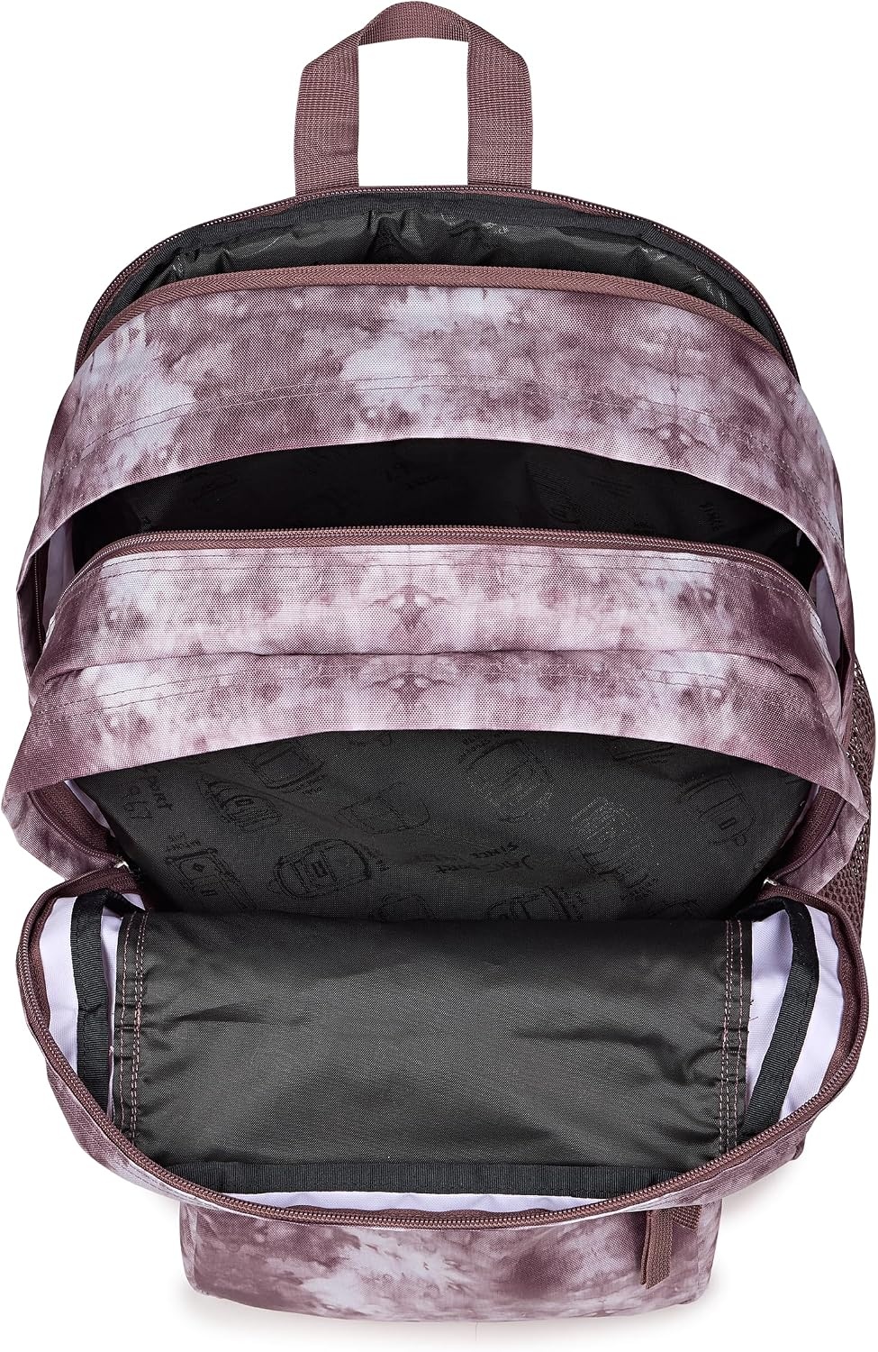 image:imageJanSport Laptop Backpack Computer Bag with 2 Compartments Ergonomic Shoulder Straps 15 Laptop Sleeve Haul Handle Fluttering FieldsIce Dye Mahogany