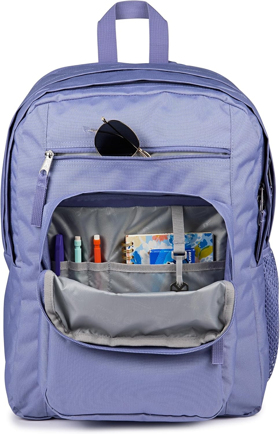 image:imageJanSport Laptop Backpack Computer Bag with 2 Compartments Ergonomic Shoulder Straps 15 Laptop Sleeve Haul Handle Fluttering FieldsLavender Ash
