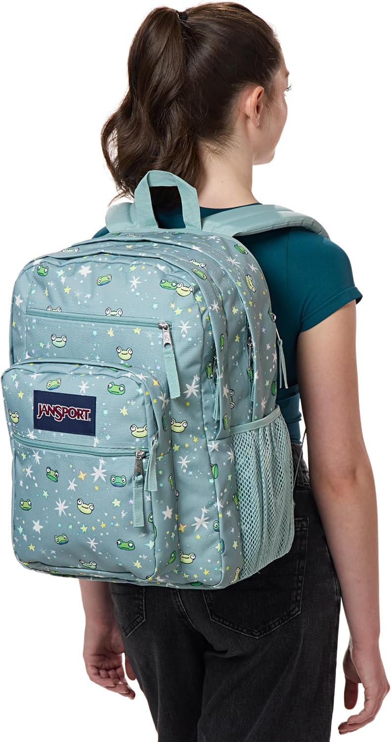 image:imageJanSport Laptop Backpack Computer Bag with 2 Compartments Ergonomic Shoulder Straps 15 Laptop Sleeve Haul Handle Fluttering FieldsLeapin Lillies