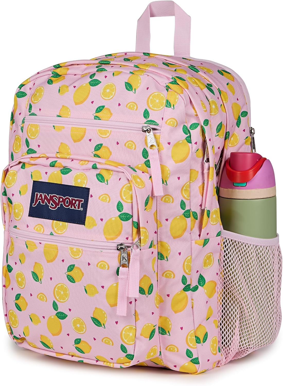 image:imageJanSport Laptop Backpack Computer Bag with 2 Compartments Ergonomic Shoulder Straps 15 Laptop Sleeve Haul Handle Fluttering FieldsLemonade Stand Pink