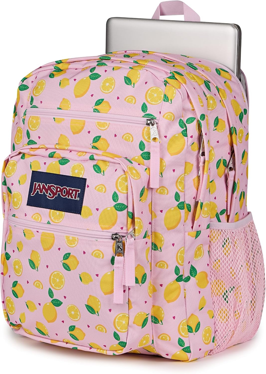 image:imageJanSport Laptop Backpack Computer Bag with 2 Compartments Ergonomic Shoulder Straps 15 Laptop Sleeve Haul Handle Fluttering FieldsLemonade Stand Pink