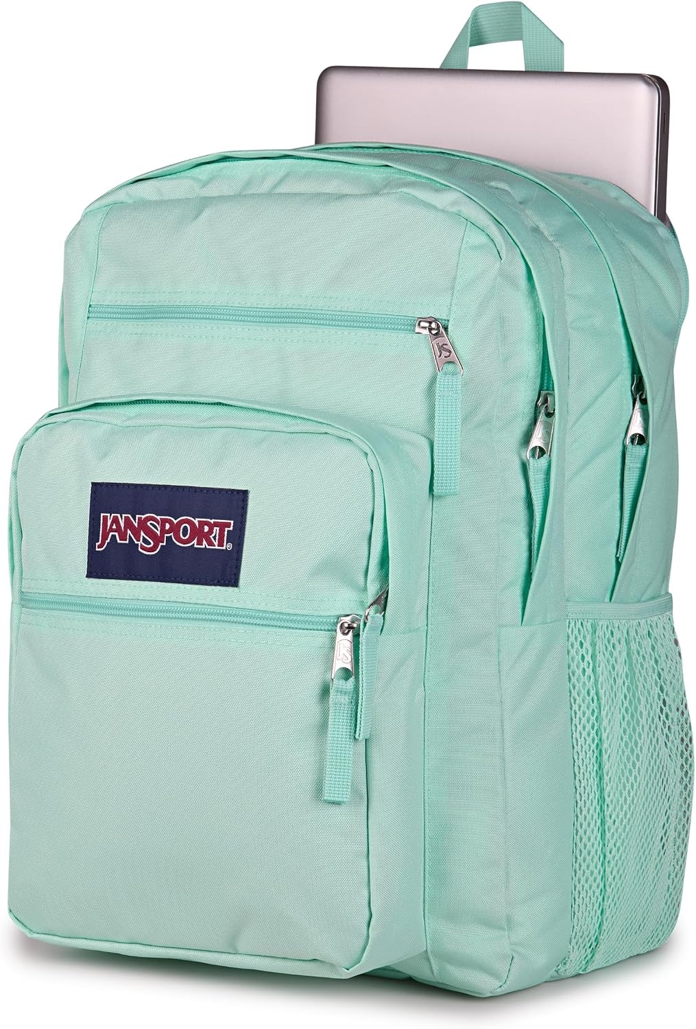 image:imageJanSport Laptop Backpack Computer Bag with 2 Compartments Ergonomic Shoulder Straps 15 Laptop Sleeve Haul Handle Fluttering FieldsMagic Mint