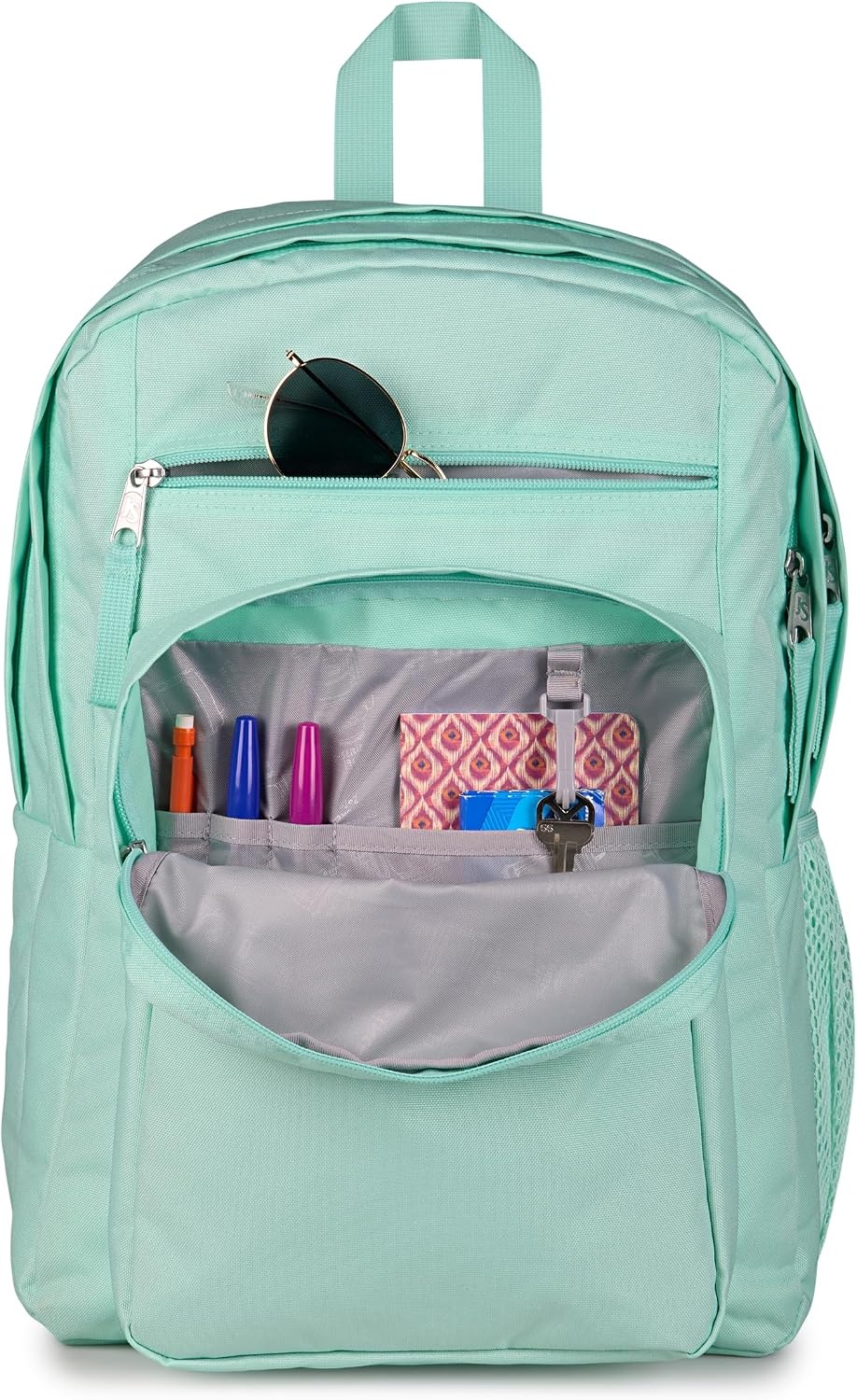 image:imageJanSport Laptop Backpack Computer Bag with 2 Compartments Ergonomic Shoulder Straps 15 Laptop Sleeve Haul Handle Fluttering FieldsMagic Mint