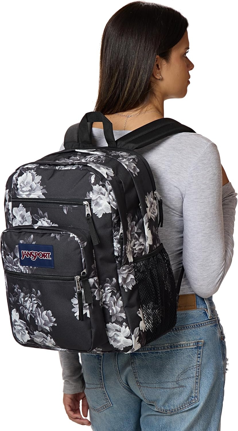 image:imageJanSport Laptop Backpack Computer Bag with 2 Compartments Ergonomic Shoulder Straps 15 Laptop Sleeve Haul Handle Fluttering FieldsMagnolia Mirage