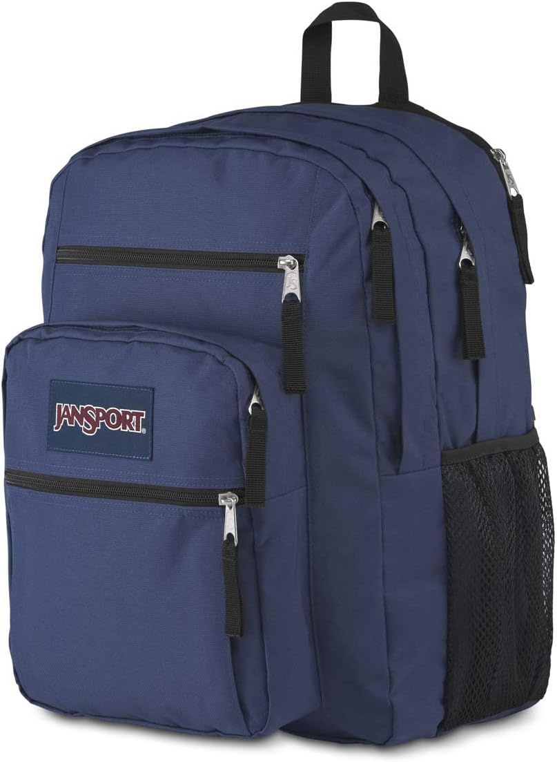 image:imageJanSport Laptop Backpack Computer Bag with 2 Compartments Ergonomic Shoulder Straps 15 Laptop Sleeve Haul Handle Fluttering FieldsNavy
