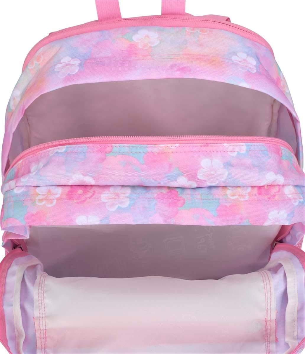 image:imageJanSport Laptop Backpack Computer Bag with 2 Compartments Ergonomic Shoulder Straps 15 Laptop Sleeve Haul Handle Fluttering FieldsNeon Daisy