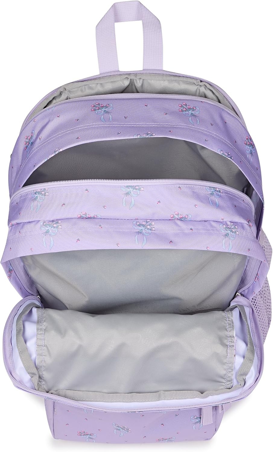 image:imageJanSport Laptop Backpack Computer Bag with 2 Compartments Ergonomic Shoulder Straps 15 Laptop Sleeve Haul Handle Fluttering FieldsPastel Petals Lilac