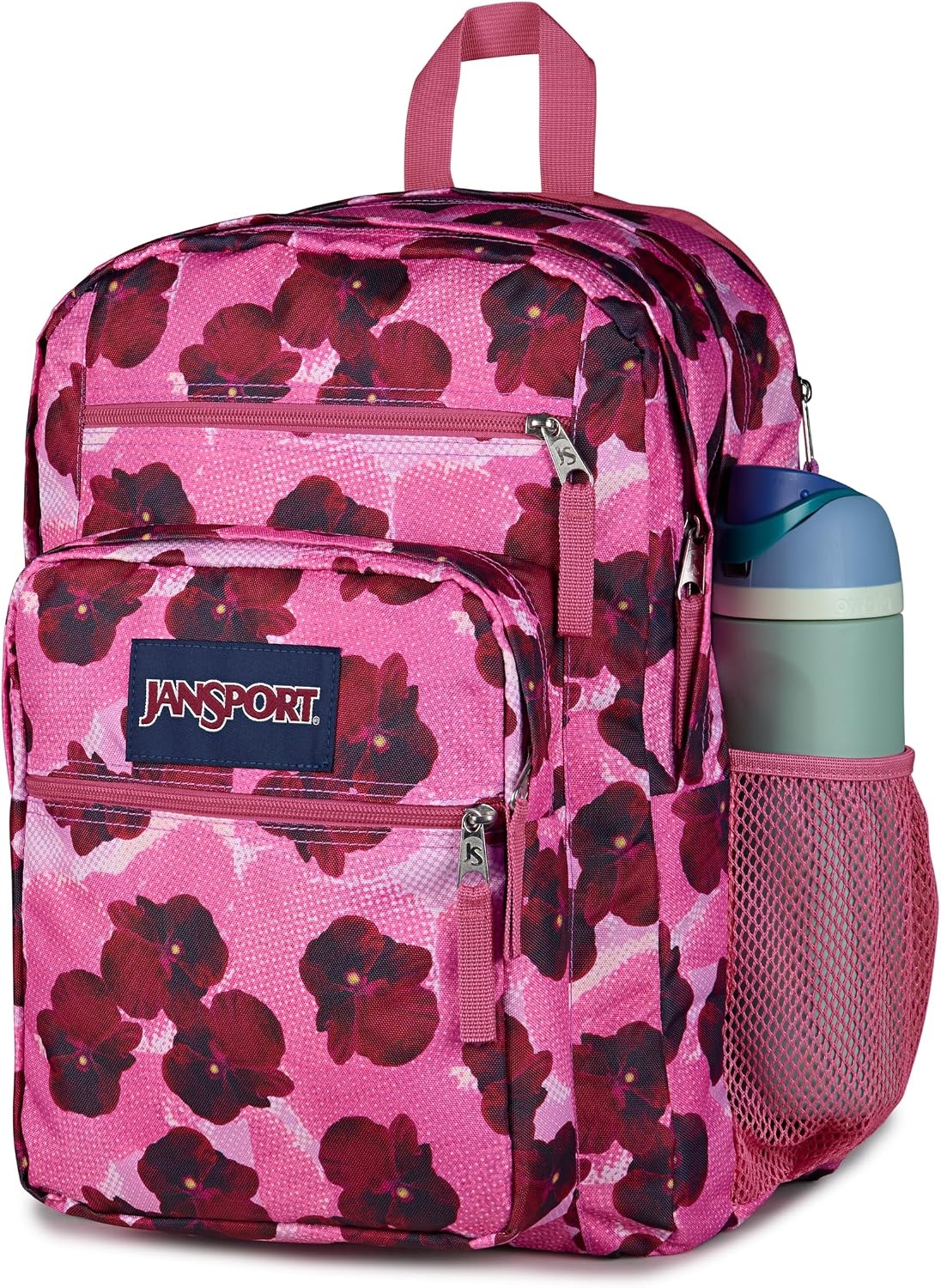 image:imageJanSport Laptop Backpack Computer Bag with 2 Compartments Ergonomic Shoulder Straps 15 Laptop Sleeve Haul Handle Fluttering FieldsPop Art Pansies