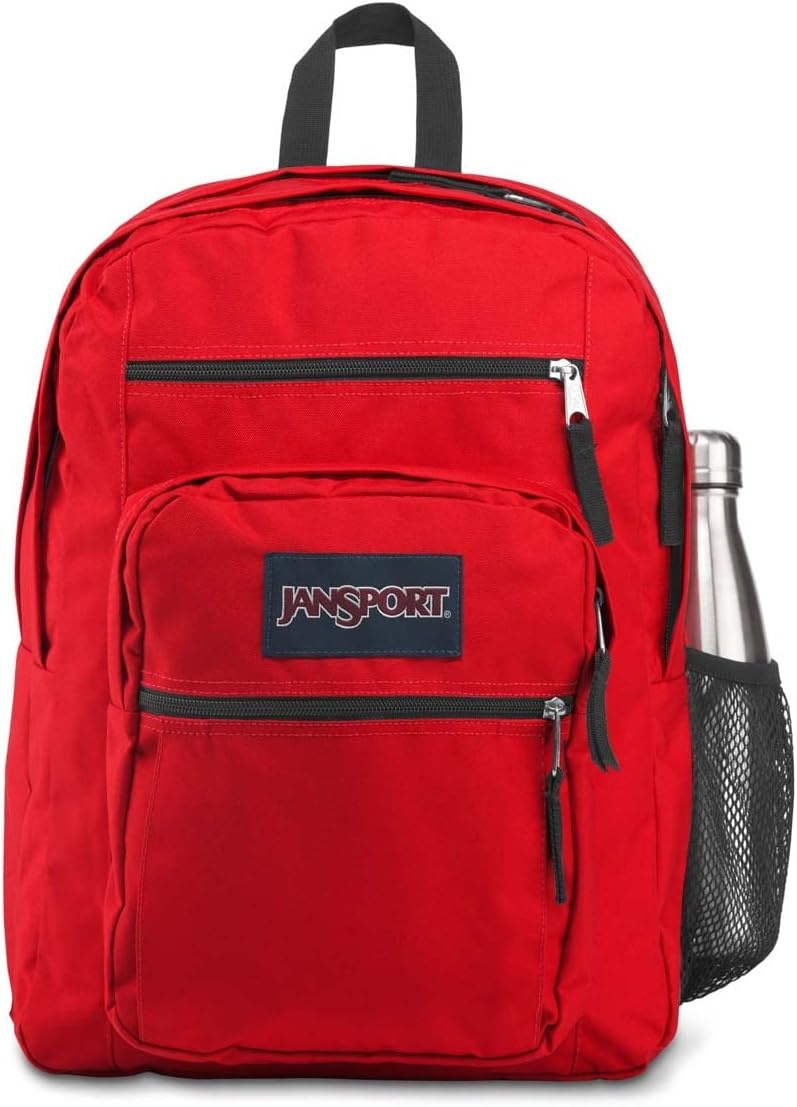image:imageJanSport Laptop Backpack Computer Bag with 2 Compartments Ergonomic Shoulder Straps 15 Laptop Sleeve Haul Handle Fluttering FieldsRed Tape
