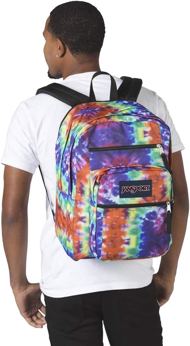 image:imageJanSport Laptop Backpack Computer Bag with 2 Compartments Ergonomic Shoulder Straps 15 Laptop Sleeve Haul Handle Fluttering FieldsRedMulti Hippie Days