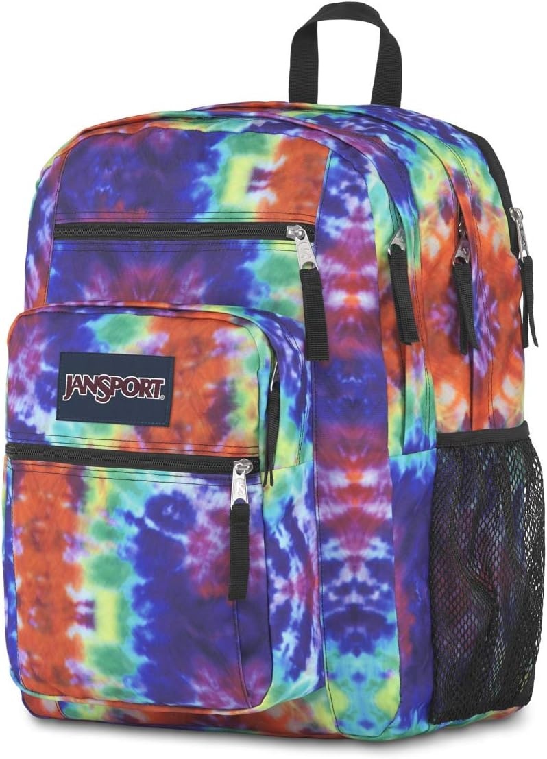 image:imageJanSport Laptop Backpack Computer Bag with 2 Compartments Ergonomic Shoulder Straps 15 Laptop Sleeve Haul Handle Fluttering FieldsRedMulti Hippie Days