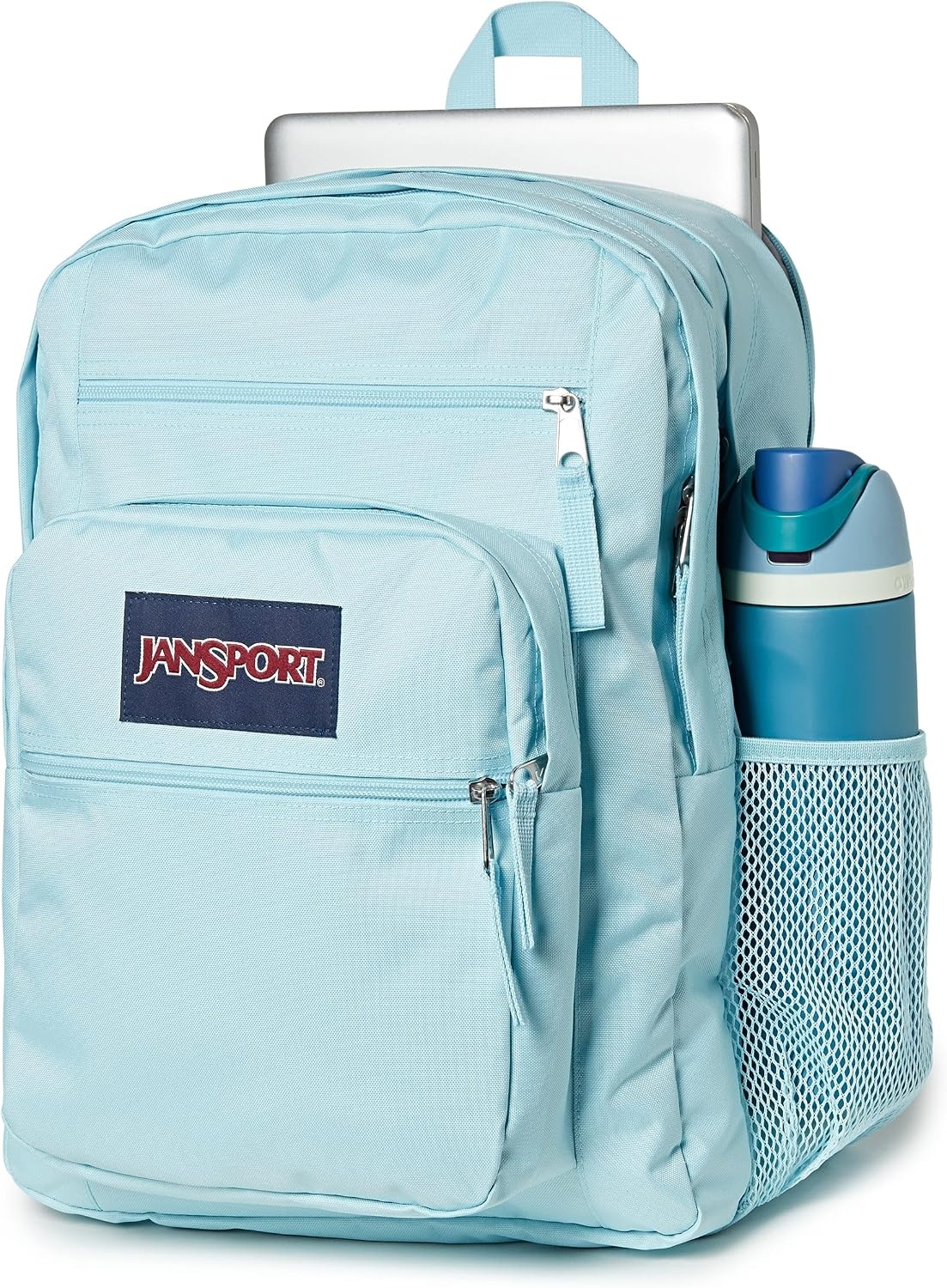 image:imageJanSport Laptop Backpack Computer Bag with 2 Compartments Ergonomic Shoulder Straps 15 Laptop Sleeve Haul Handle Fluttering FieldsSky High Blue
