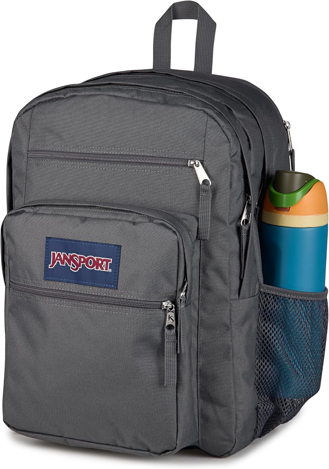 image:imageJanSport Laptop Backpack Computer Bag with 2 Compartments Ergonomic Shoulder Straps 15 Laptop Sleeve Haul Handle Fluttering FieldsSmokey Grit