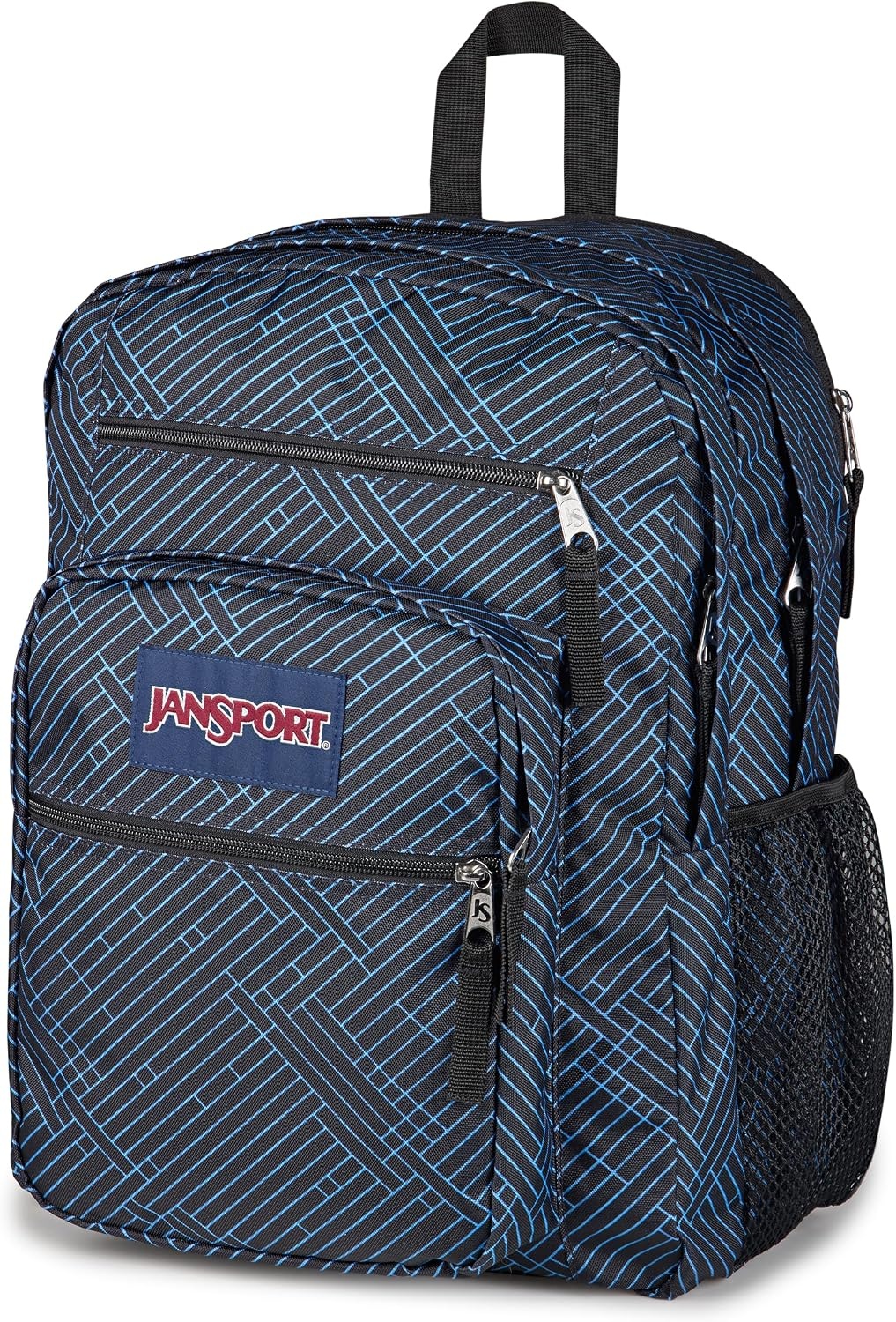 image:imageJanSport Laptop Backpack Computer Bag with 2 Compartments Ergonomic Shoulder Straps 15 Laptop Sleeve Haul Handle Fluttering FieldsTeam Stripes
