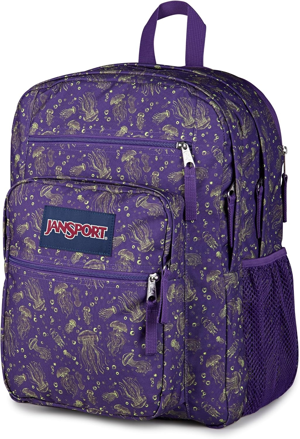 image:imageJanSport Laptop Backpack Computer Bag with 2 Compartments Ergonomic Shoulder Straps 15 Laptop Sleeve Haul Handle Fluttering FieldsVery Jelly