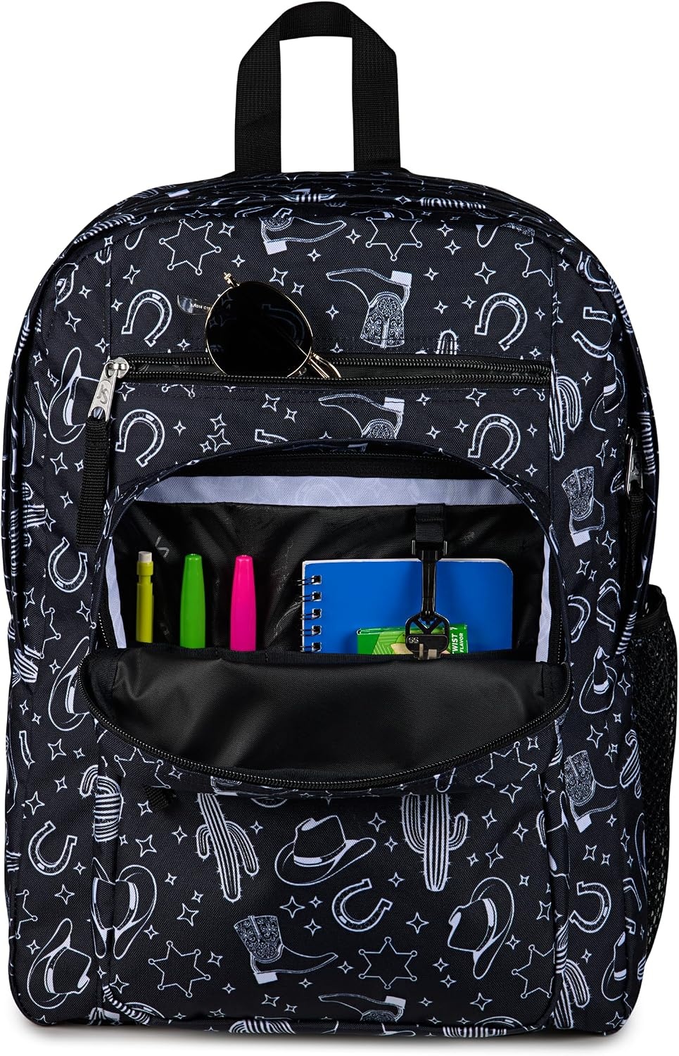 image:imageJanSport Laptop Backpack Computer Bag with 2 Compartments Ergonomic Shoulder Straps 15 Laptop Sleeve Haul Handle Fluttering FieldsWild West Escape