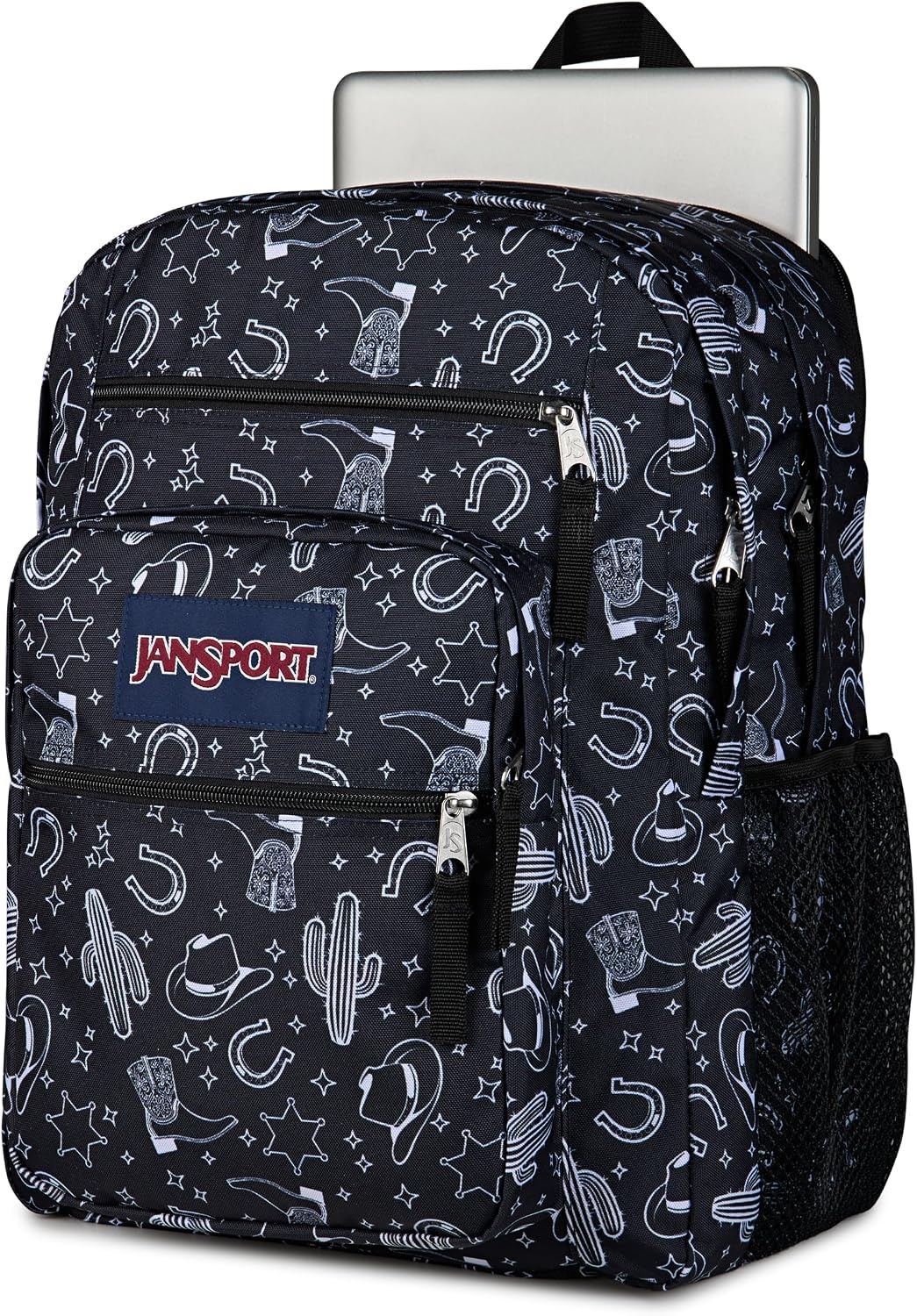 image:imageJanSport Laptop Backpack Computer Bag with 2 Compartments Ergonomic Shoulder Straps 15 Laptop Sleeve Haul Handle Fluttering FieldsWild West Escape