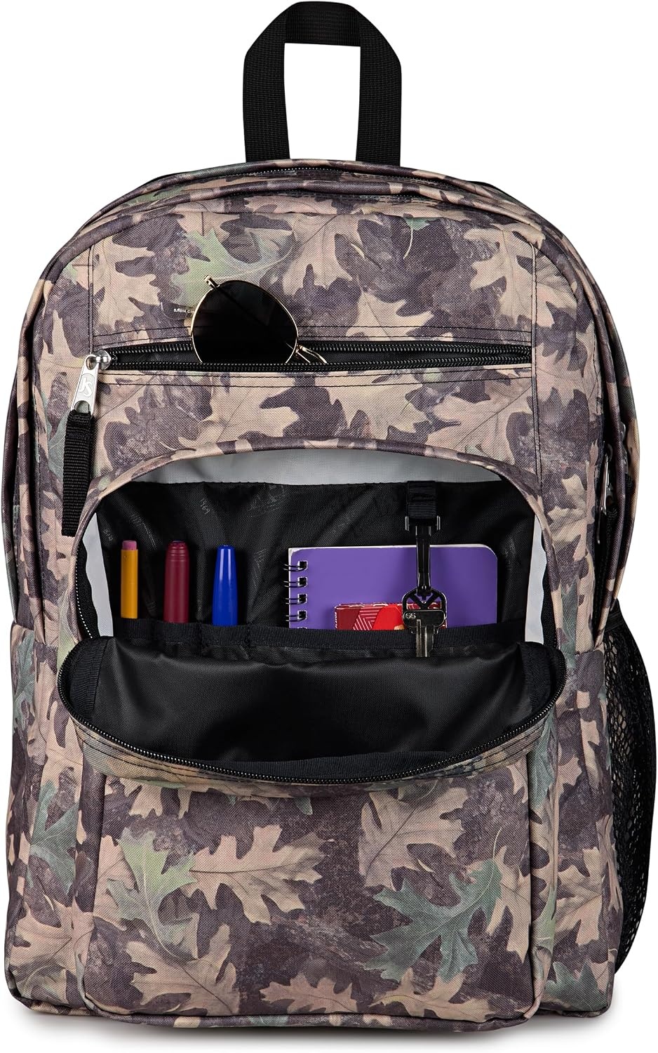 image:imageJanSport Laptop Backpack Computer Bag with 2 Compartments Ergonomic Shoulder Straps 15 Laptop Sleeve Haul Handle Fluttering FieldsWoodland Camo