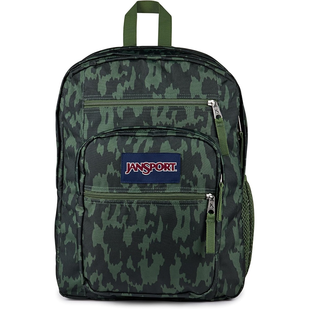 image:imageJanSport Laptop Backpack Computer Bag with 2 Compartments Ergonomic Shoulder Straps 15 Laptop Sleeve Haul Handle Fluttering FieldsCamo Illusion