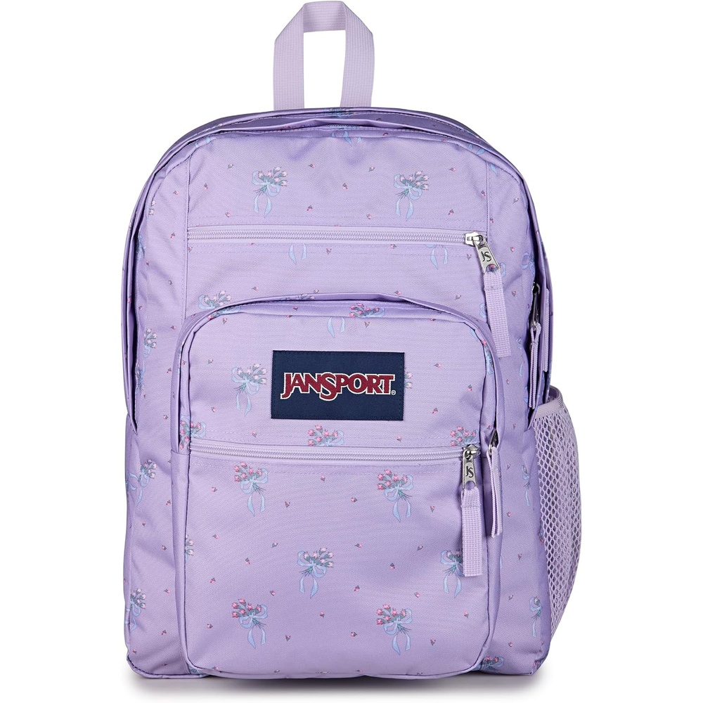 image:imageJanSport Laptop Backpack Computer Bag with 2 Compartments Ergonomic Shoulder Straps 15 Laptop Sleeve Haul Handle Fluttering FieldsPastel Petals Lilac