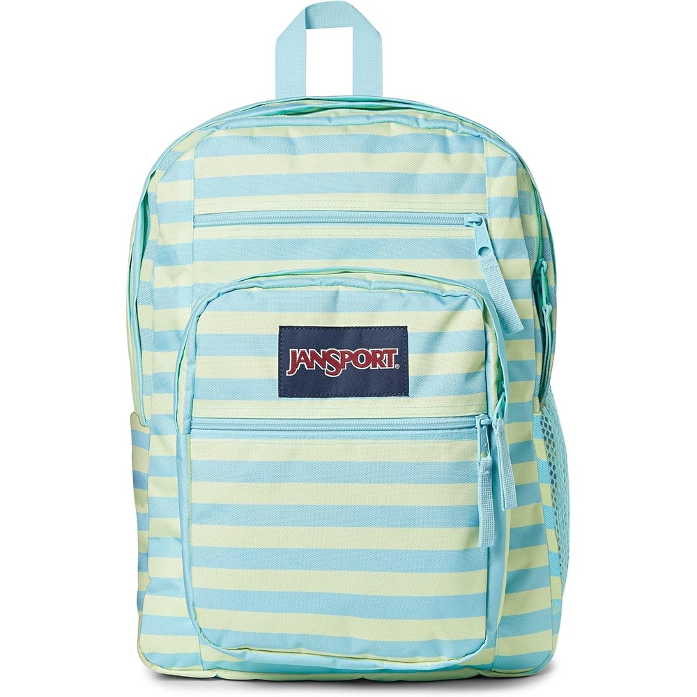 image:imageJanSport Laptop Backpack Computer Bag with 2 Compartments Ergonomic Shoulder Straps 15 Laptop Sleeve Haul Handle Fluttering FieldsStripe Hype Sky High Blue
