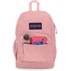 JanSport Cross Town Plus Remix Backpack – Padded Back Panel, Laptop Sleeve, and Front Pocket Organizer – Travertine Corduroy(Misty Rose Corduroy)