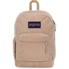 JanSport Cross Town Plus Remix Backpack – Padded Back Panel, Laptop Sleeve, and Front Pocket Organizer – Travertine Corduroy(Travertine Corduroy)