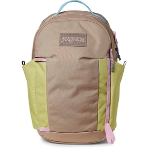 JanSport 26L All Around Pack – 15 inch Laptop Sleeve, Cherry Lacquer(Careless Khaki)