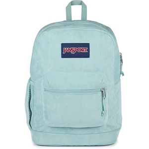 JanSport Cross Town Plus Remix Backpack – Padded Back Panel, Laptop Sleeve, and Front Pocket Organizer – Travertine Corduroy(Faded Sage Corduroy)