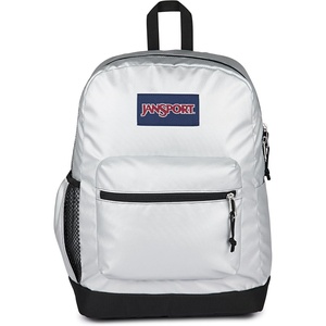 JanSport Cross Town Plus Remix Backpack – Padded Back Panel, Laptop Sleeve, and Front Pocket Organizer – Travertine Corduroy(Shine)
