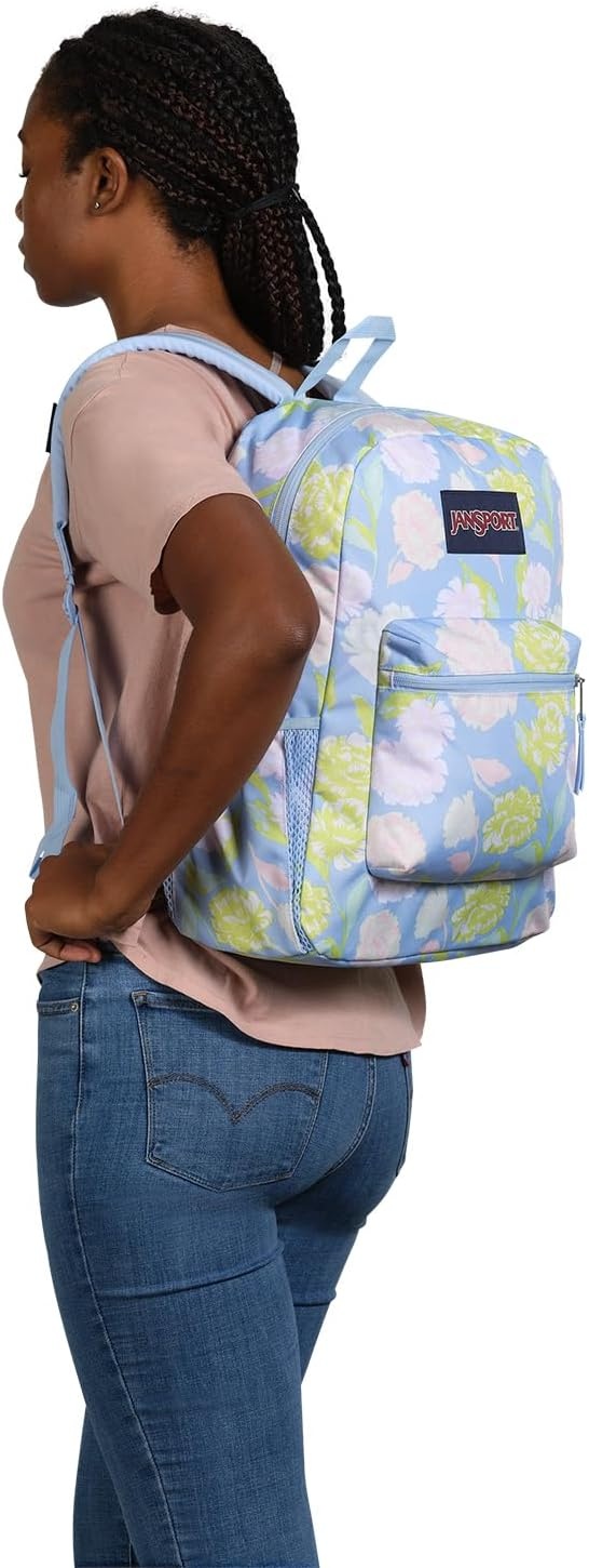 image:imageJanSport 26L Cross Town Backpack 12 inch Daypack Russet RedAutumn Tapestry Hydrangea