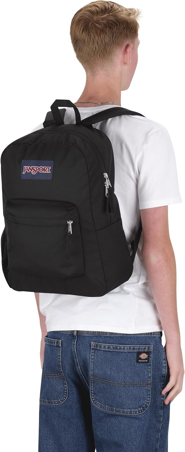 image:imageJanSport 26L Cross Town Backpack 12 inch Daypack Russet RedBlack