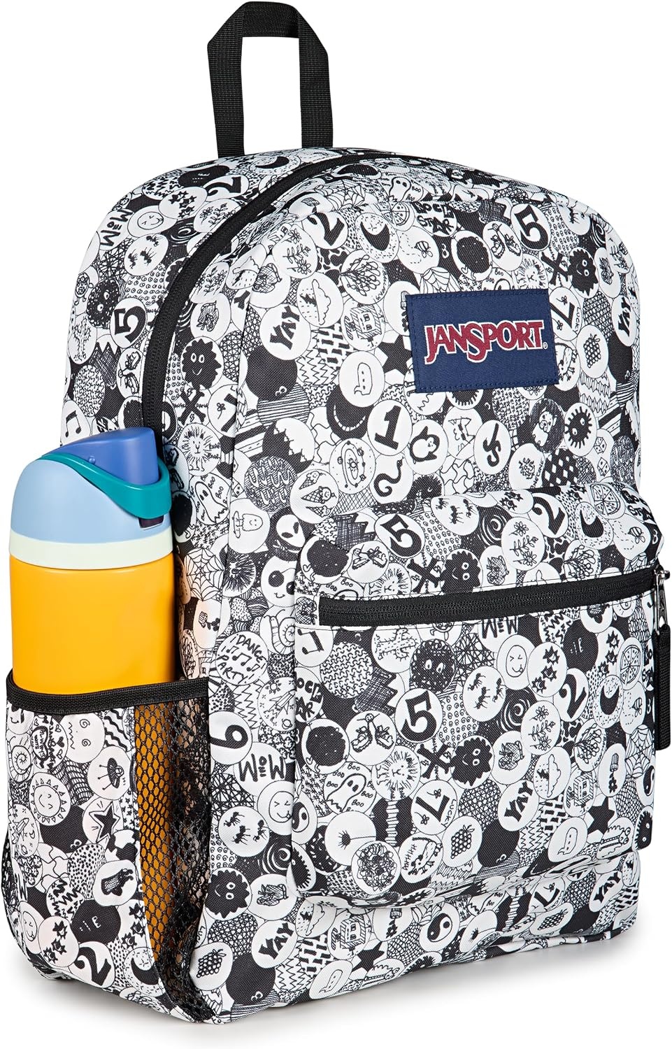 image:imageJanSport 26L Cross Town Backpack 12 inch Daypack Russet RedDoodle Dots