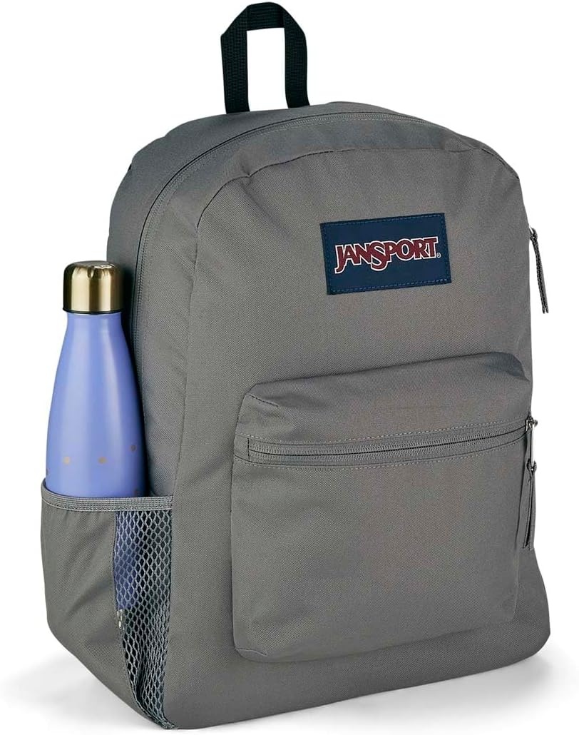 image:imageJanSport 26L Cross Town Backpack 12 inch Daypack Russet RedGraphite Grey